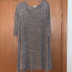 Grey sweater dress